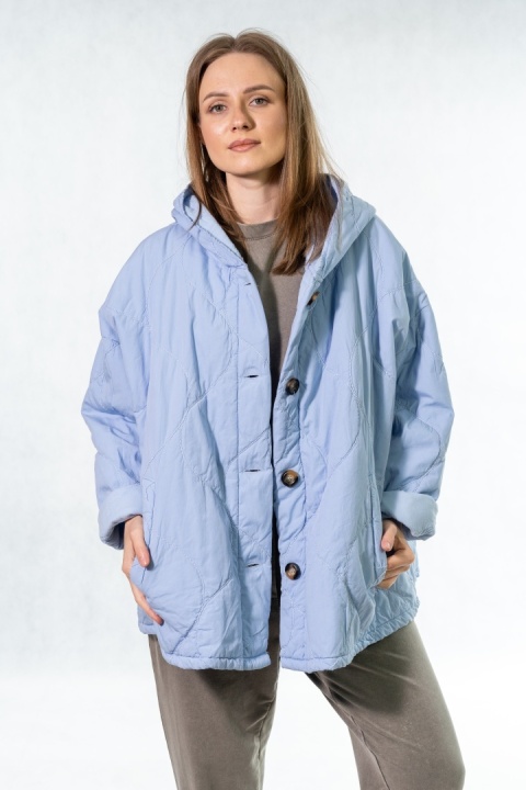 Kurtka oversize Stella Milani - Baby Blue