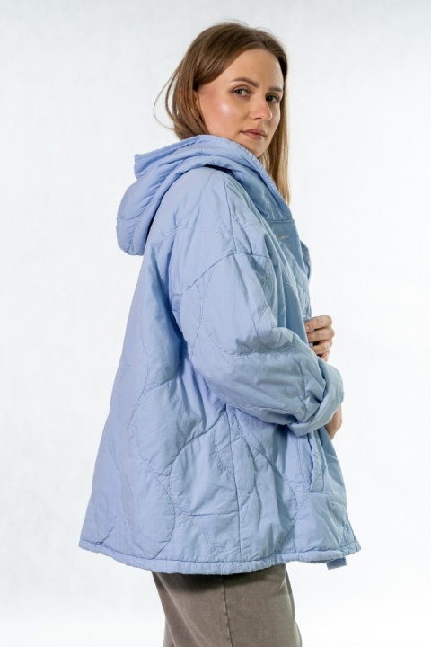 Kurtka oversize Stella Milani - Baby Blue