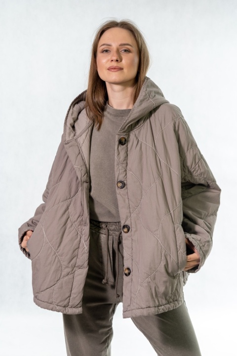 Kurtka oversize Stella Milani - Fango