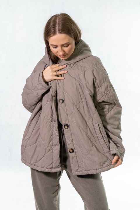 Kurtka oversize Stella Milani - Fango