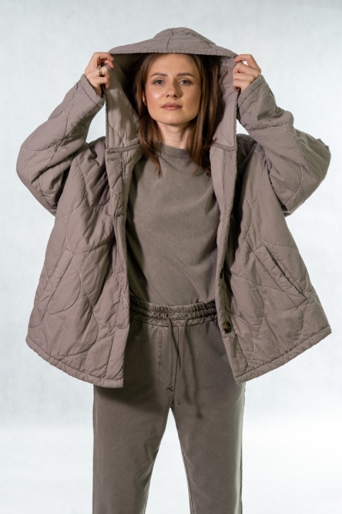 Kurtka oversize Stella Milani - Fango