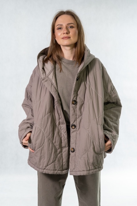 Kurtka oversize Stella Milani - Fango