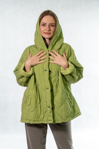 Kurtka oversize Stella Milani - Limonka