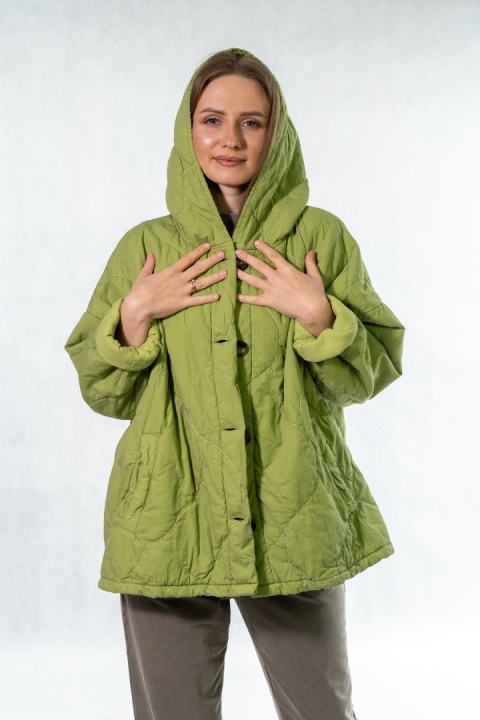 Kurtka oversize Stella Milani - Limonka