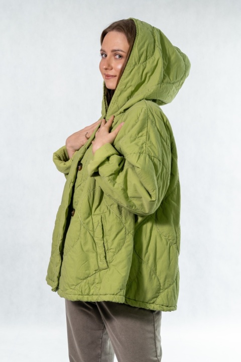 Kurtka oversize Stella Milani - Limonka