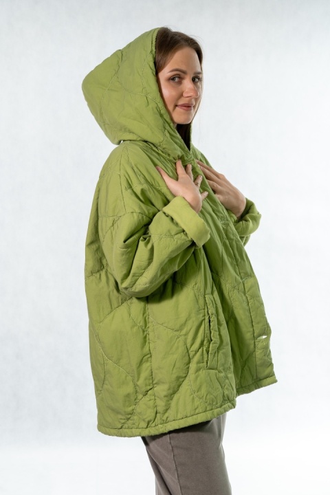 Kurtka oversize Stella Milani - Limonka