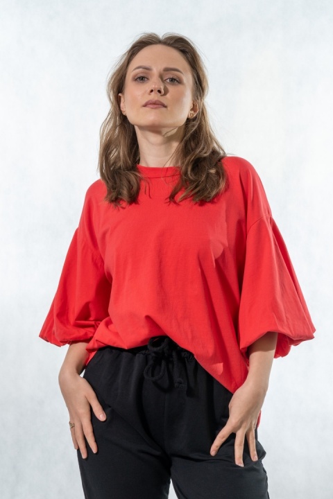 Bluzka Puffy Mood Wiya - Flame red