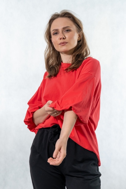 Bluzka Puffy Mood Wiya - Flame red