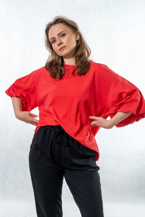Bluzka Puffy Mood Wiya - Flame red