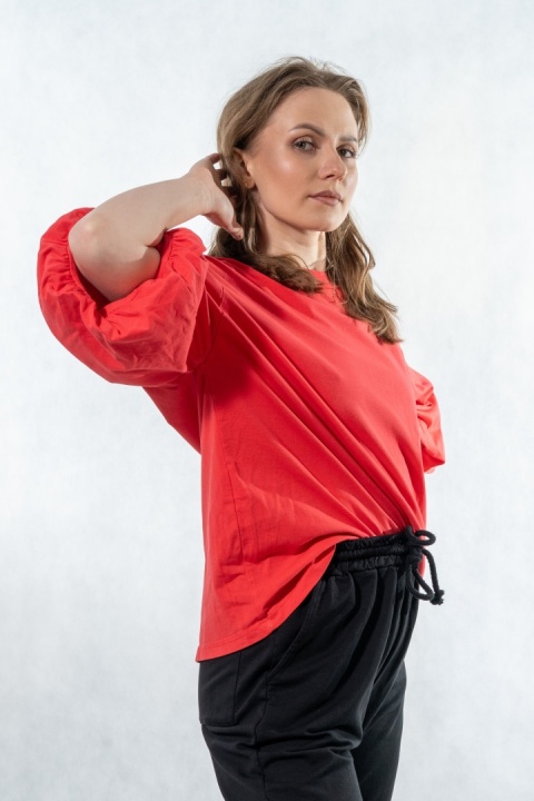 Bluzka Puffy Mood Wiya - Flame red