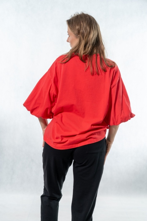 Bluzka Puffy Mood Wiya - Flame red