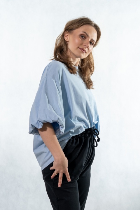 Bluzka Puffy Mood Wiya - Cielo
