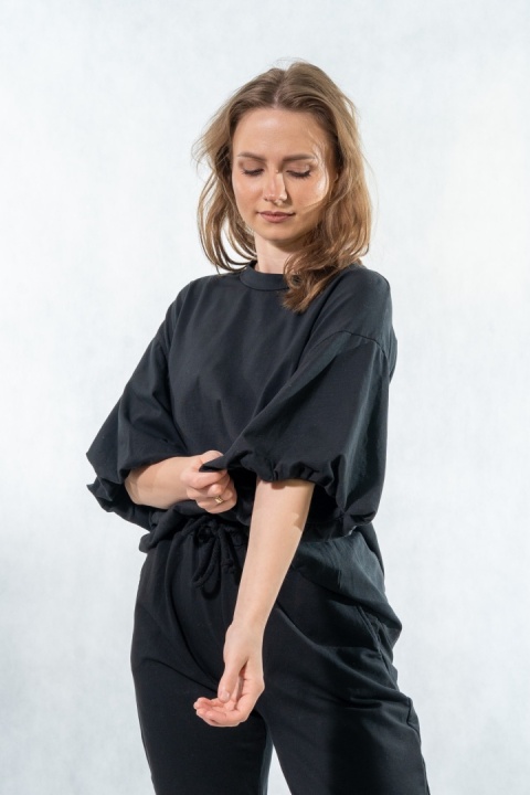 Bluzka Puffy Mood Wiya - Nero