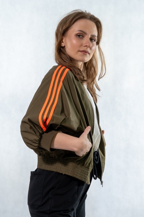 Bomberka z lampasami Lumina – Khaki