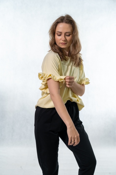 T-shirt z falbankami Volant WIYA - Flea