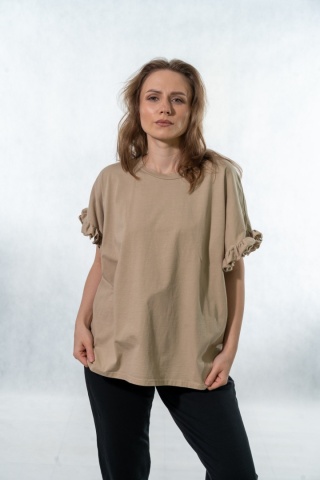 T-shirt z falbankami Volant WIYA - Safari