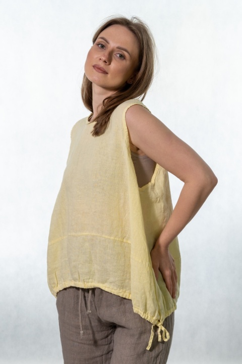 Top lniany oversize WIYA - Flea