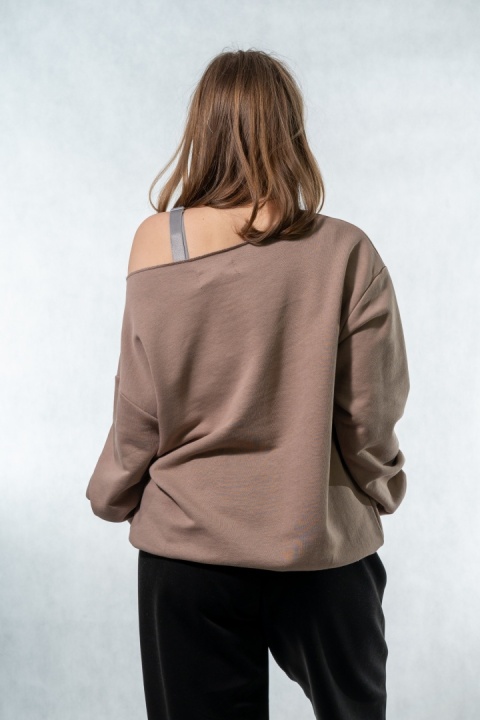 Bluza damska CALIFORNIA - styl casual I COLETTE - Cappuccino