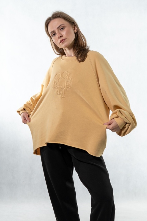 Bluza damska COLETTE – Bananowo-Musztardowa