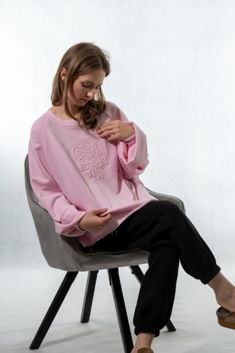 Bluza damska COLETTE – Pudrowy Róż