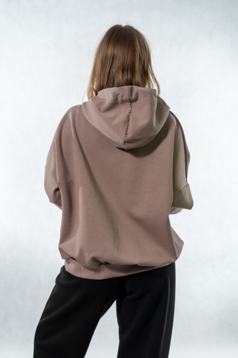 Bluza damska z kapturem COLETTE - Cappuccino