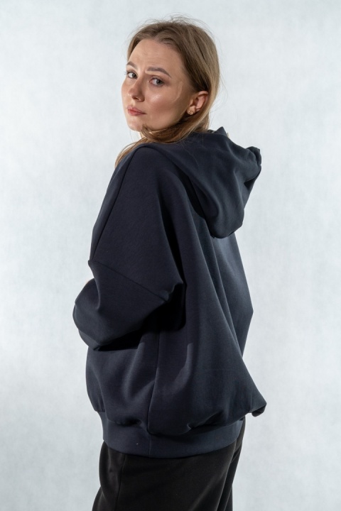 Bluza damska z kapturem COLETTE - Granatowa