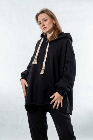 Bluza z kapturem COLETTE - Czarna