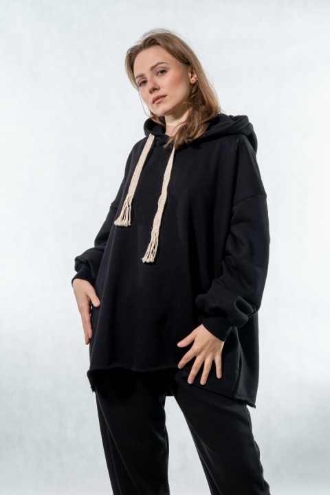 Bluza z kapturem COLETTE - Czarna