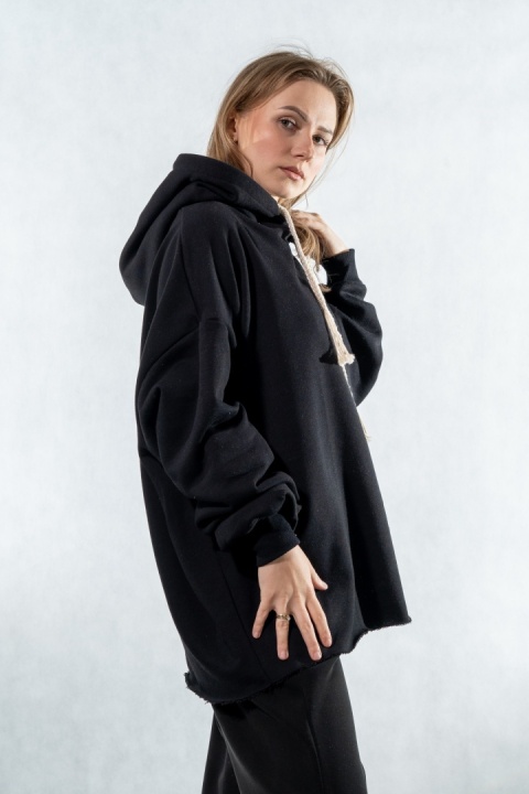 Bluza z kapturem COLETTE - Czarna