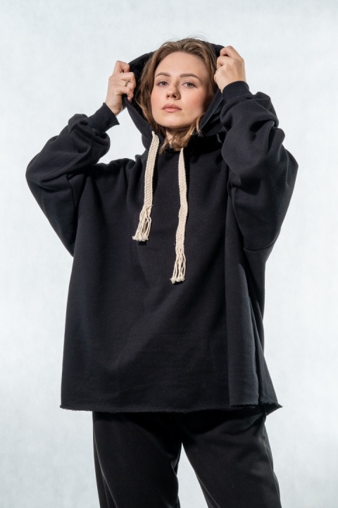 Bluza z kapturem COLETTE - Czarna