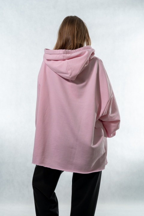 Bluza z kapturem COLETTE - Pudrowy Róż
