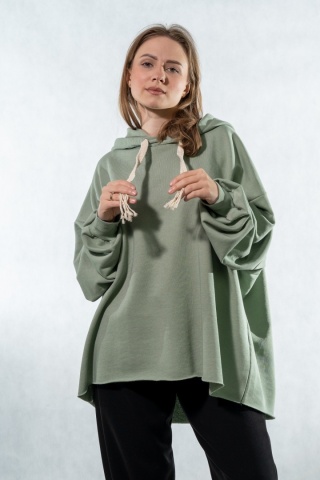 Bluza z kapturem COLETTE - Szałwia