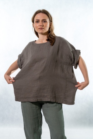 Bluzka Wendy Trendy 100% Len - Fango