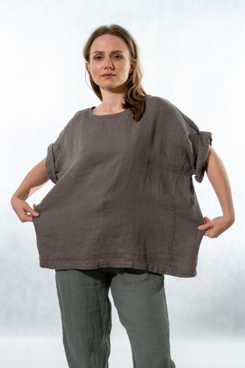 Bluzka Wendy Trendy 100% Len - Fango