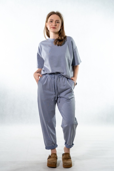 Komplet dekatyzowany Wiya - Steel Denim