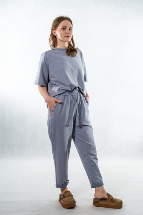 Komplet dekatyzowany Wiya - Steel Denim