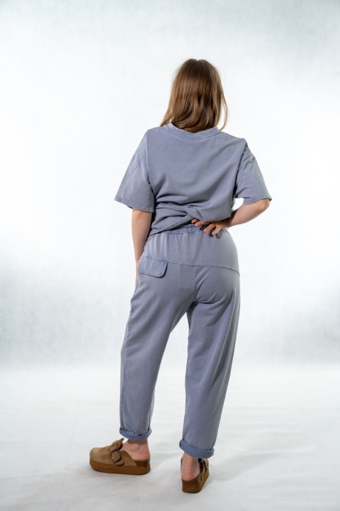 Komplet dekatyzowany Wiya - Steel Denim