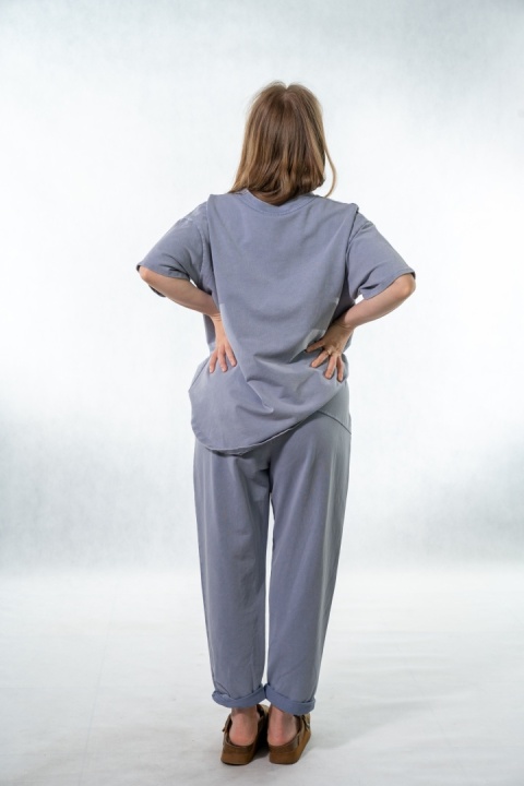 Komplet dekatyzowany Wiya - Steel Denim