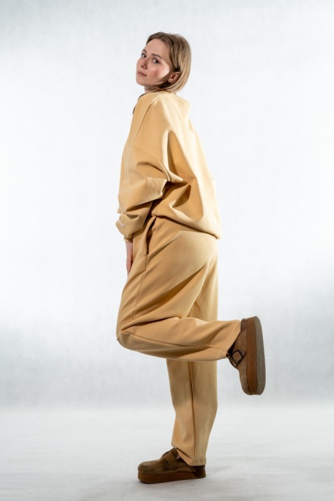 Komplet dresowy COLETTE – Bananowo-Musztardowy
