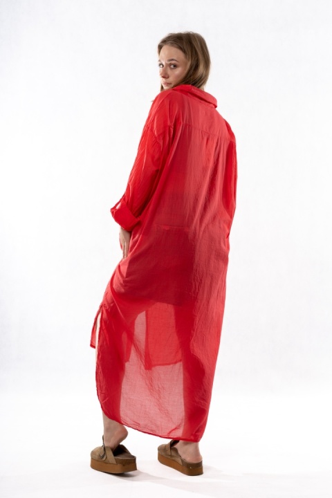 Koszula/Tunika Oversize Miho’s – Czerwona