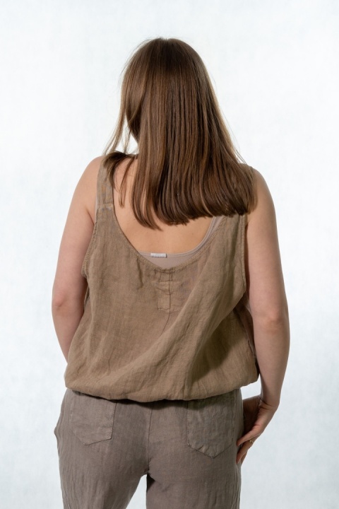 Lniany top Wiya - Coloniale