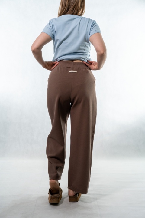 Spodnie damskie balloon culotte COLETTE - Brązowe