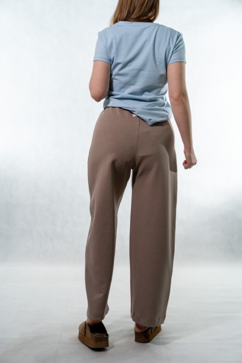 Spodnie damskie balloon culotte COLETTE – Cappuccino