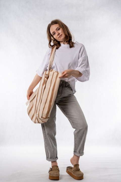 Torba shopper Lumina XXL - Ecru / beż