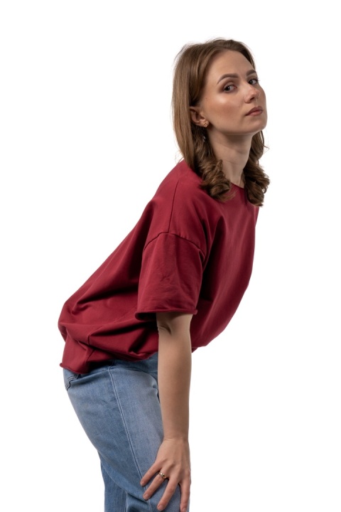Bluzka surowa Wendy Trendy - Burgundowa