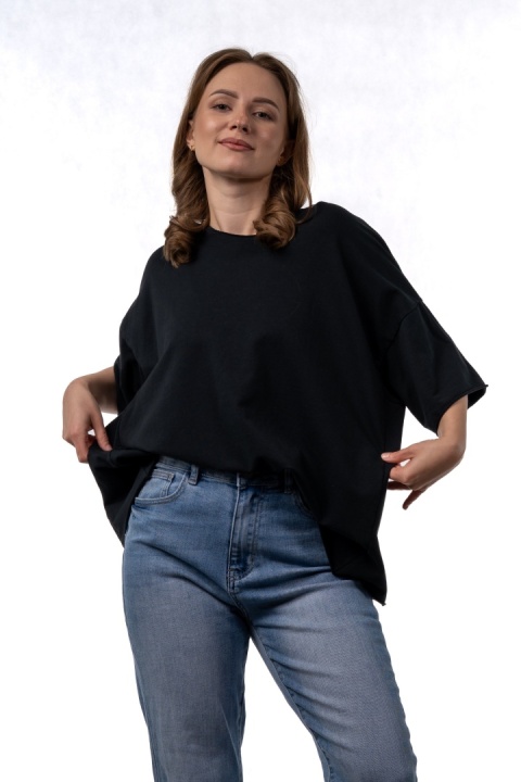 Bluzka surowa Wendy Trendy - Czarna