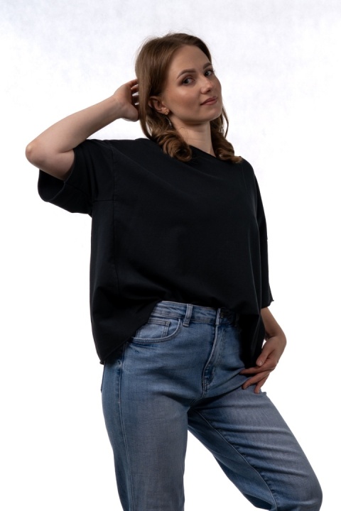 Bluzka surowa Wendy Trendy - Czarna