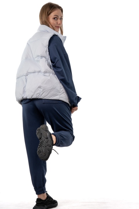 Kamizelka damska z naturalnym puchem – Soft Baby Blue