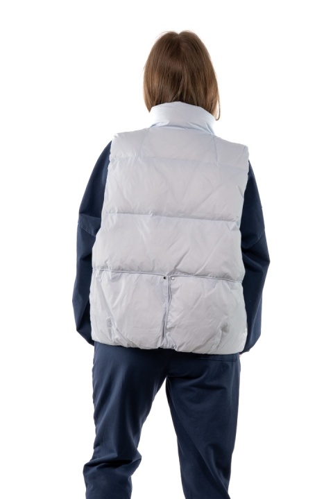 Kamizelka damska z naturalnym puchem – Soft Baby Blue
