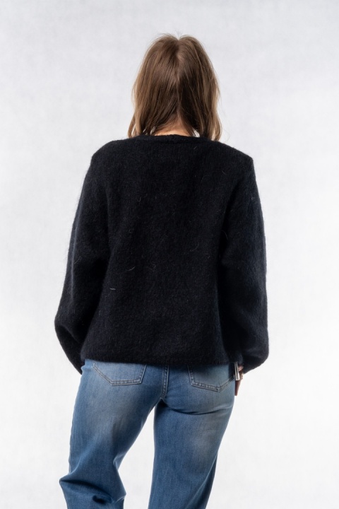 Kardigan Mohair Oversize CXL - Czarny